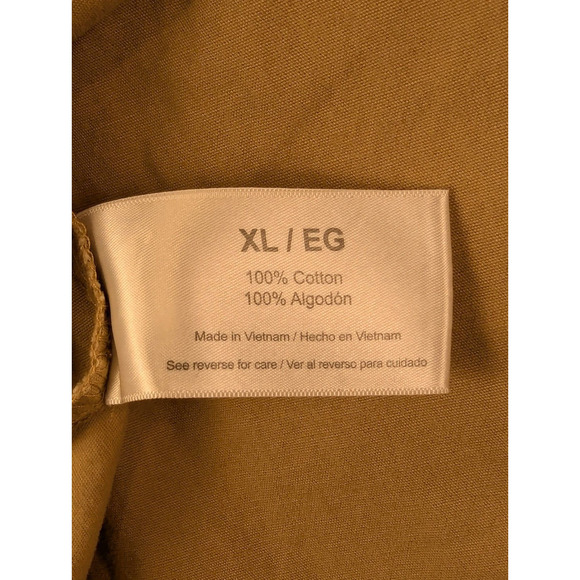 Eddie Bauer Shirt Mens XL Heavy Button Down Long Sleeve Tan Outdoor 100% Cotton - Picture 7 of 9